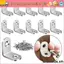 ORDOBOX 10 chiếc Nẹp góc phải, Đầu nối ổn định Giá đỡ L cỡ nhỏ, Giá đỡ góc bằng thép không gỉ 90 độ bền cho kệ Ghế nội thất gỗ