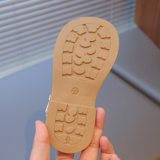 Bé Gái Xù Sandal Có Nơ Dễ Thương 2026 Mùa Hè Mới Cho Bé Đi Biển Chân Trần Giày Chống Trơn Trượt Thanh Lịch Retro Bé Gái Đi Học Đảng Giày