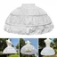 OUSXA Petticoat, Gothic Với Vòng Underskirt Crinoline, Thời Trang Màu Trắng Có Thể Điều Chỉnh Thoáng Khí Bóng Áo Petticoats Ballet