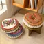 TRTR Retro Phong Cách Dân Tộc Gối Sofa Phòng Khách Ánh Sáng Sang Trọng Tatami Futon Đệm Eo Hỗ Trợ Đệm Eo Hỗ Trợ Gối Tròn VN