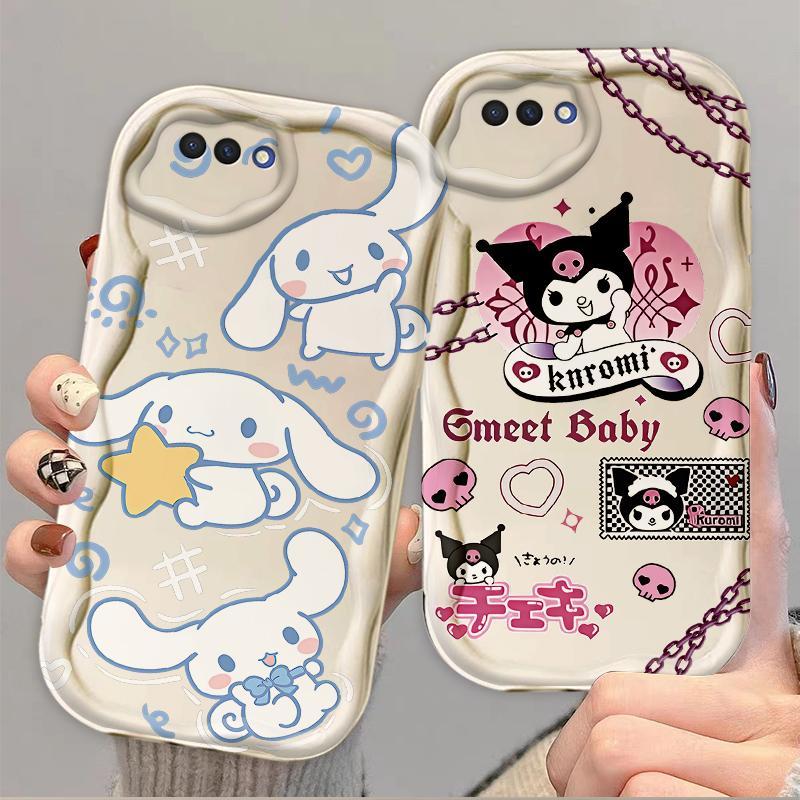 Thích hợp cho OPPO A3S A12E AX5 Bảo vệ 3D TPU mềm Kuromi Cinnamoroll Vỏ điện thoại chống sốc
