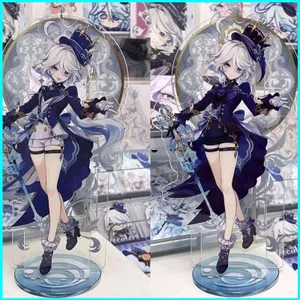 HT2 Genshin Tác Động Đứng Tấm Furina de Fontaine Acrylic Tấm Giá Đỡ Máy Tính Để Bàn Trò Chơi Anime Trang Trí TH2
