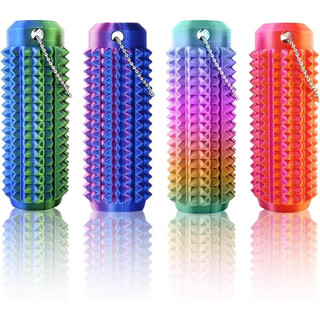 Đồ chơi cầm tay in 3D màu Gradient, 7x2,5x2,5cm có dây xích, Phụ kiện làm dịu lo âu PLA để sử dụng hàng ngày
