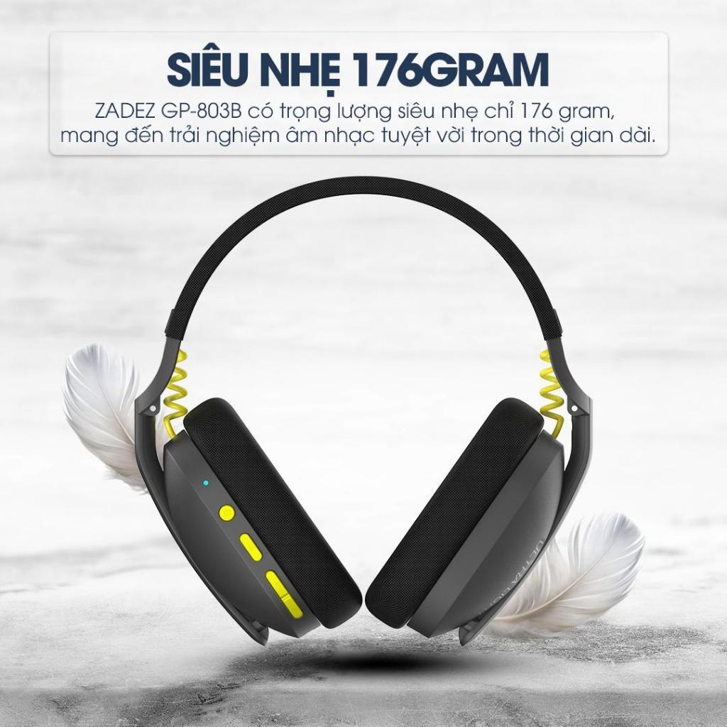 Tai nghe ZADEZ không dây GP-803, thiết kế trẻ trung, chất liệu cao cấp bền bỉ - Hàng Chính Hãng