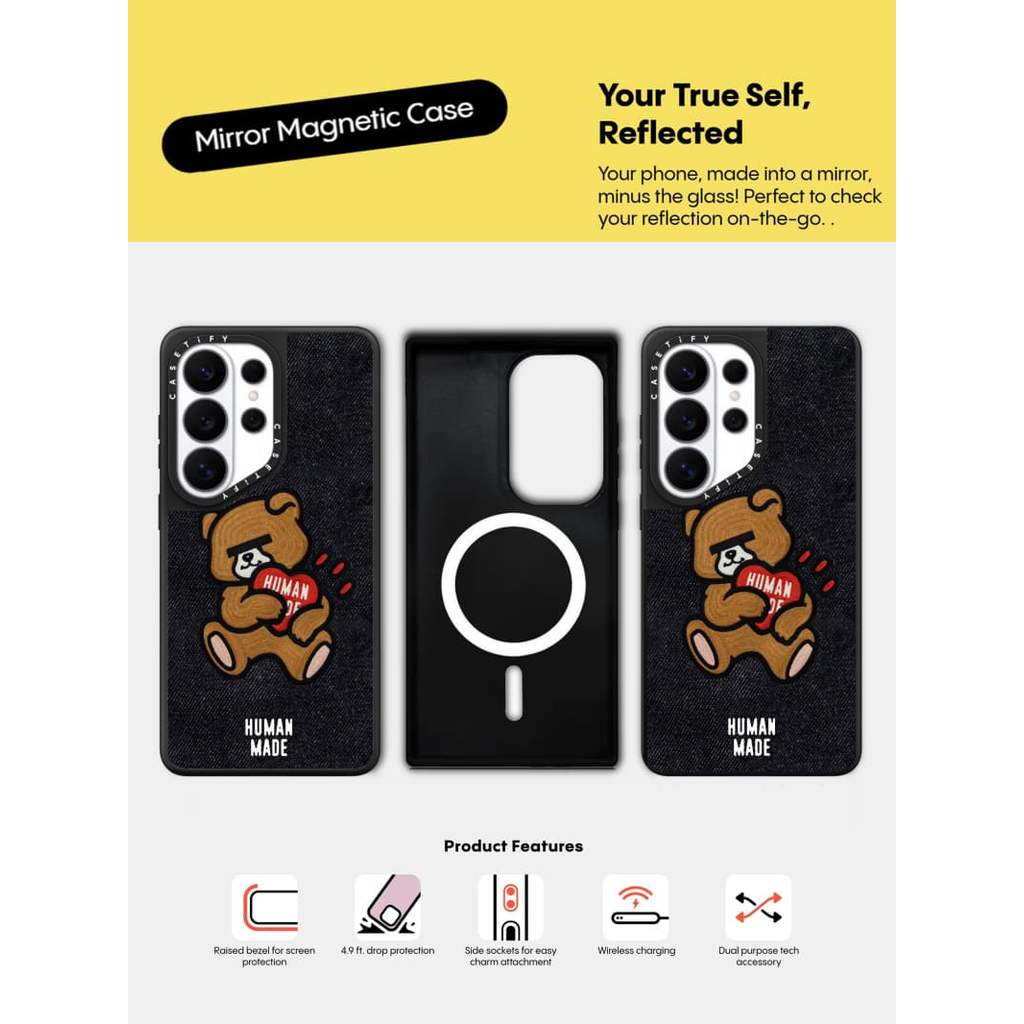 CASECASE X Ốp lưng nhân tạo màu đen mờ Vỏ hút từ tính Samsung Galaxy S26 Ultra S25 S24 S23 Ultra Plus Mặt sau cứng có hộp khắc logov