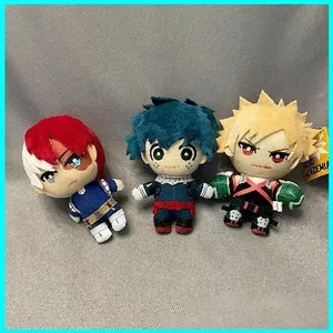 HK1 My Hero Giới Học Thuật Sang Trọng Búp Bê Dành Cho Bé Gái Midoriya Izuku Todoroki Shoto Đồ Chơi Nhồi Bông Móc Khóa Mặt Dây Chuyền KH1