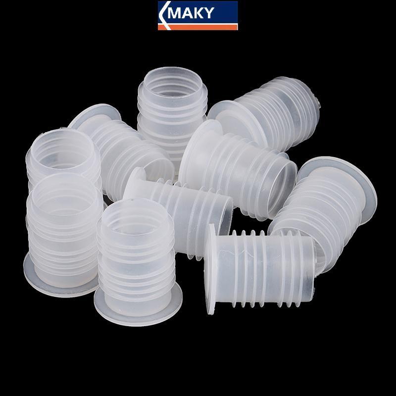 MAKY 10 Chiếc Chai Thủy Tinh Tiết Kiệm Cắm Barware Nhà Đỏ Nắp Chai Nút Chặn VN