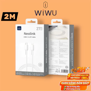 Cáp Sạc Nhanh 27W WIWU Wi-C062 Type C to Lightning Cho iPhone iPad - Silicon Dài 2m Chống Rối