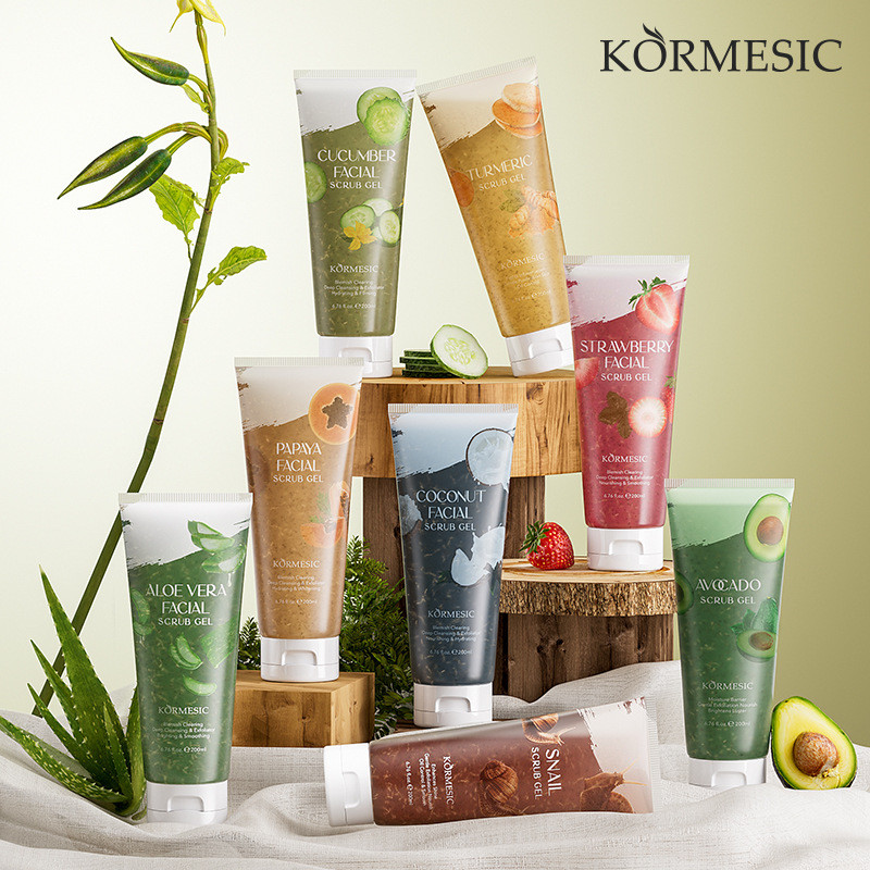 KORMESIC 【Gel tẩy tế bào chết】 200ml - Chiết xuất thiên nhiên, làm sạch sâu, loại bỏ tế bào chết, da mịn màng