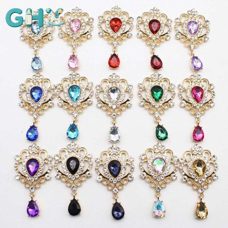 GHX 32 * 60MM Kim Cương Giả Nút Tóc Trâm Trang Sức DIY Phụ Kiện VN