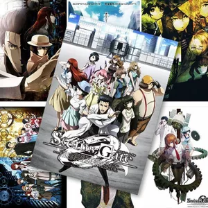 Steins; Gate Anime Poster 10 Chiếc – Kích Thước A4, Trang Trí Tường Phòng Ký Túc Xá, Bộ Dán Tường Thẩm Mỹ