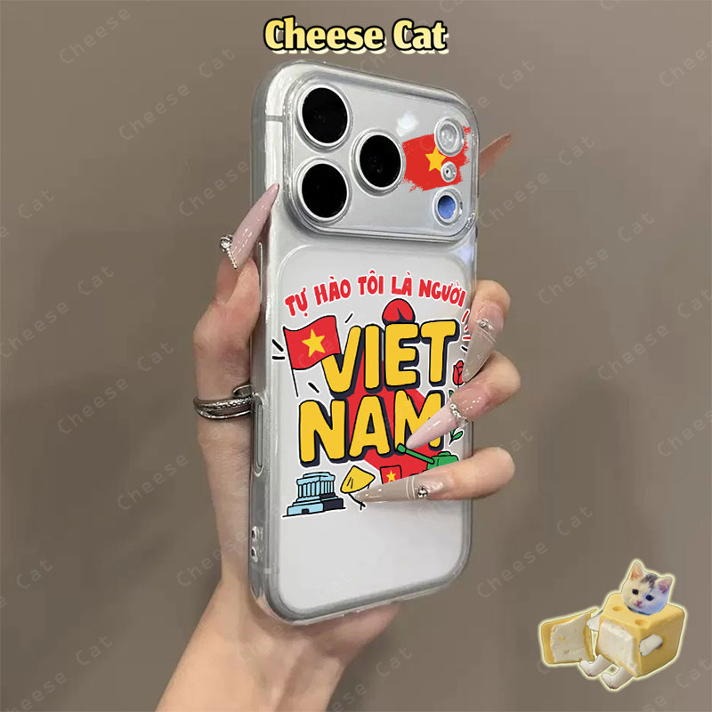 nét đẹp văn hóa việt nam Ốp Lưng Màu Cam Cho iPhone 17 Pro Max 13 12 11 15 16 Plus Xs XR Vỏ Bảo Vệ Ống Kính iPhone