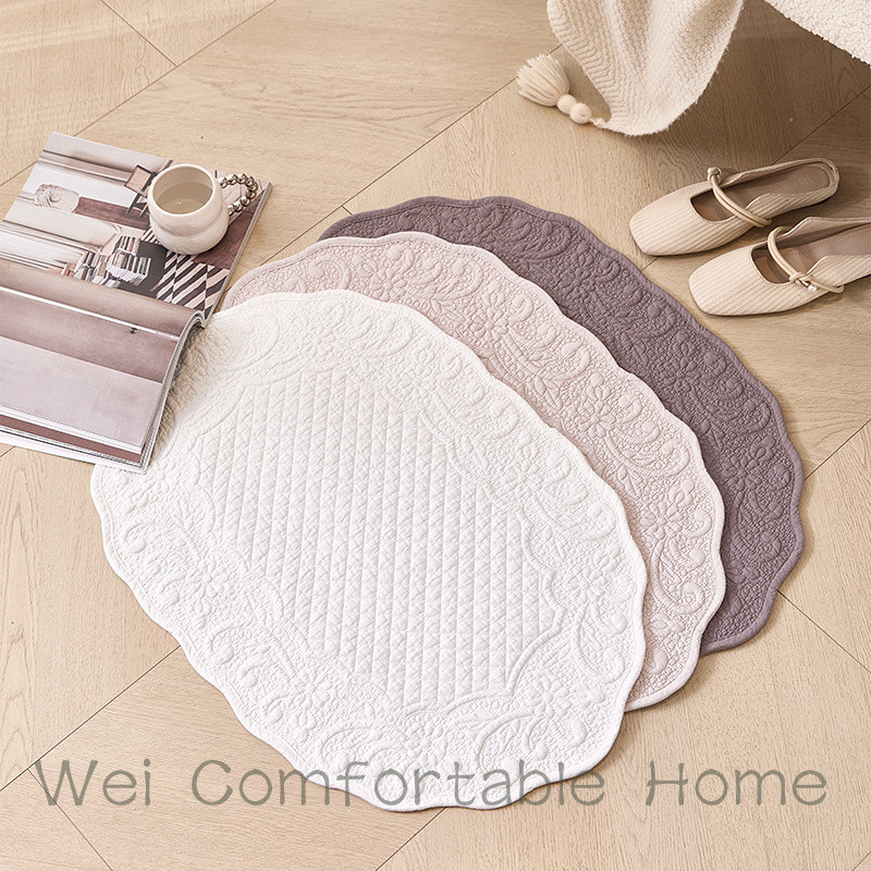 Cotton Nguyên Chất Chăn Sàn Thảm Phòng Tắm Cửa Phòng Tắm Thấm Hút Khăn Sàn Chống Trơn Trượt Chân Thảm Vệ Sinh Nhập Cửa Thảm