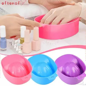 Bát tẩy móng tay nghệ thuật AFTEROF, Bát ngâm tay phong cách DIY bằng nhựa, Chức năng ngâm chuyên nghiệp Điều trị tắm Rửa tay Khay ngâm móng tay Chăm sóc tay