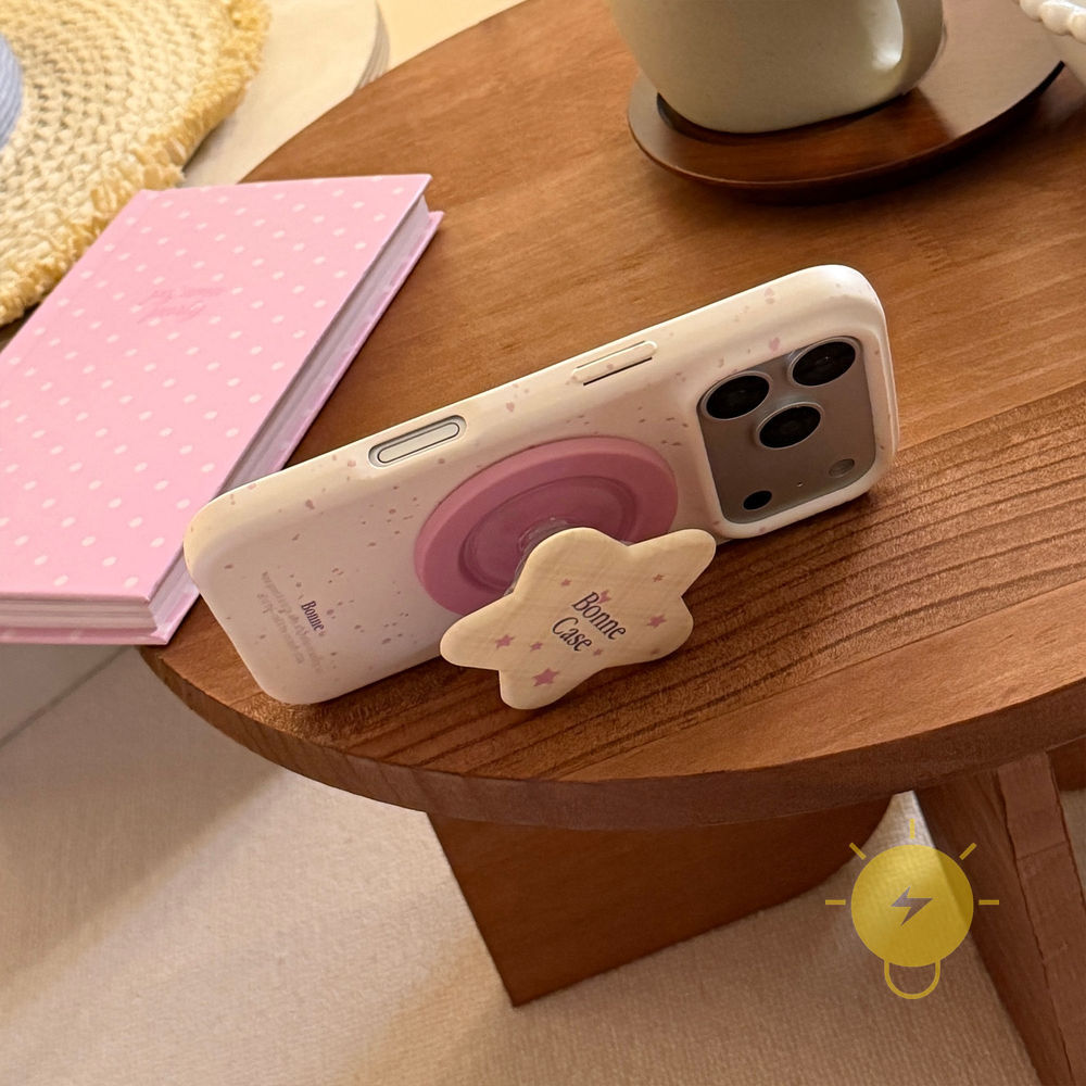 Phone Case For iPhone 17 Pro Max 16 15 14 13 with Griptok TPU Matte Magnetic with Griptok Soft Aesthetic Korean Cute