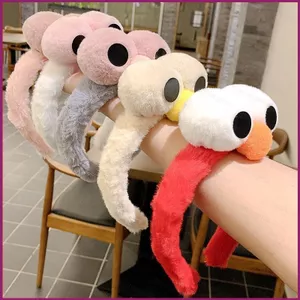 YT4 Dây buộc tóc hoạt hình đáng yêu đôi mắt to làm lạ trang điểm sang trọng xả băng đô dễ thương thủy triều