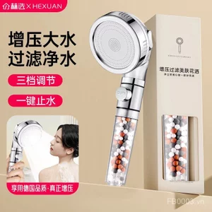 Bộ lọc áp lực Đầu vòi hoa sen Máy nước nóng gia đình Vòi tắm acf Lọc nước Khử clo Đầu vòi hoa sen Ion âm 8AEZ