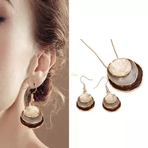 Flgo Nữ Hoa Bộ Trang Sức Thoải Mái Mặt Dây Chuyền Trang Sức Dây Xích Có Thể Điều Chỉnh Vòng Cổ
