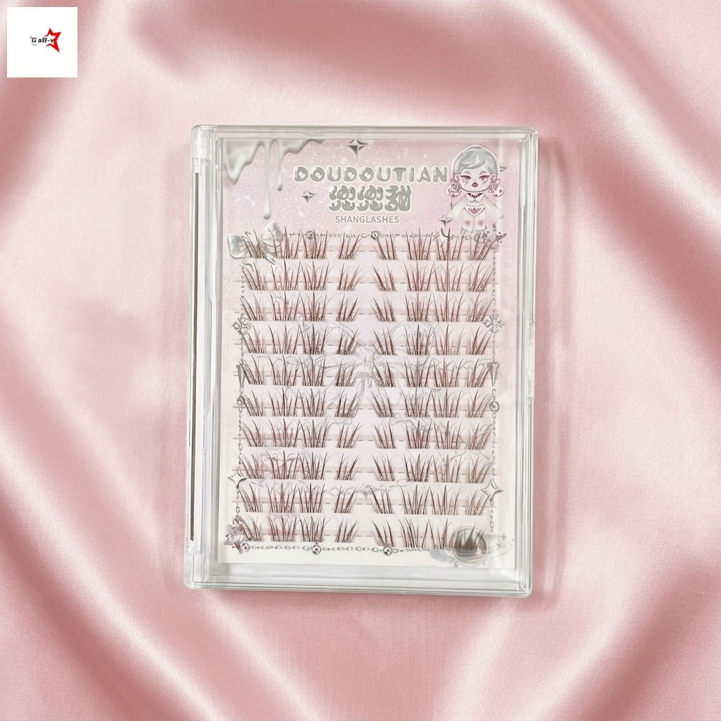 Lông mi giả bằng sợi nâu Khối lượng tự nhiên C Curl 7-12mm Mix Lông mi mềm thủ công cho bữa tiệc hàng ngày