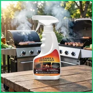 Xịt làm sạch Grate 120ml Xịt làm sạch nướng BBQ hạng nặng cho gang bằng thép không gỉ BBQ jiwvn
