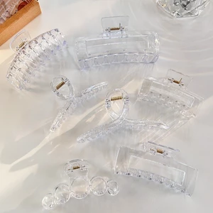 Kẹp Tóc Acrylic TrongSuốt handmade sẵn có MIPU