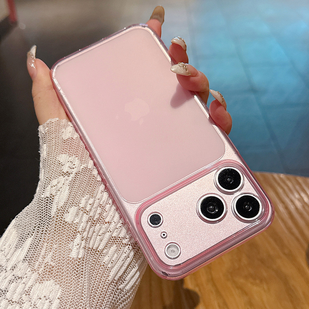 Ốp điện thoại mềm mờ dòng màu trong suốt cho iPhone 17 Pro Max 16 15 14 13 Vỏ bảo vệ chống sốc