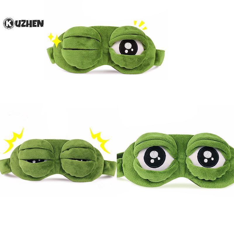 KUZHEN Ếch Buồn Ếch 3D Mắt Mặt nạ Ngủ Ngộ nghĩnh Còn Lại Ngủ Ngộ nghĩnh Quà Tặng HOT