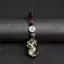 Móc khóa lợn Obsidian tự nhiên - Charm may mắn hạt "Fu" được chạm khắc bằng tay - 2 kiểu dáng (Vàng Sheen / Mắt cầu vồng) Sang trọng cho bạn gái / Bestie