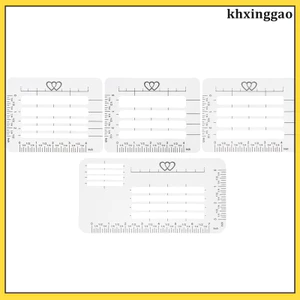 4 Cái Trong Suốt PP Chữ Stencils Phong Bì Hướng Dẫn Giải Quyết Mẫu Cho Thẻ Lời Mời khxinggao