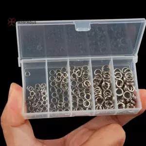 Nhẫn chia dây câu thép không gỉ - Phù hợp nhiều kích cỡ, dùng để chế tạo và sửa chữa cần câu