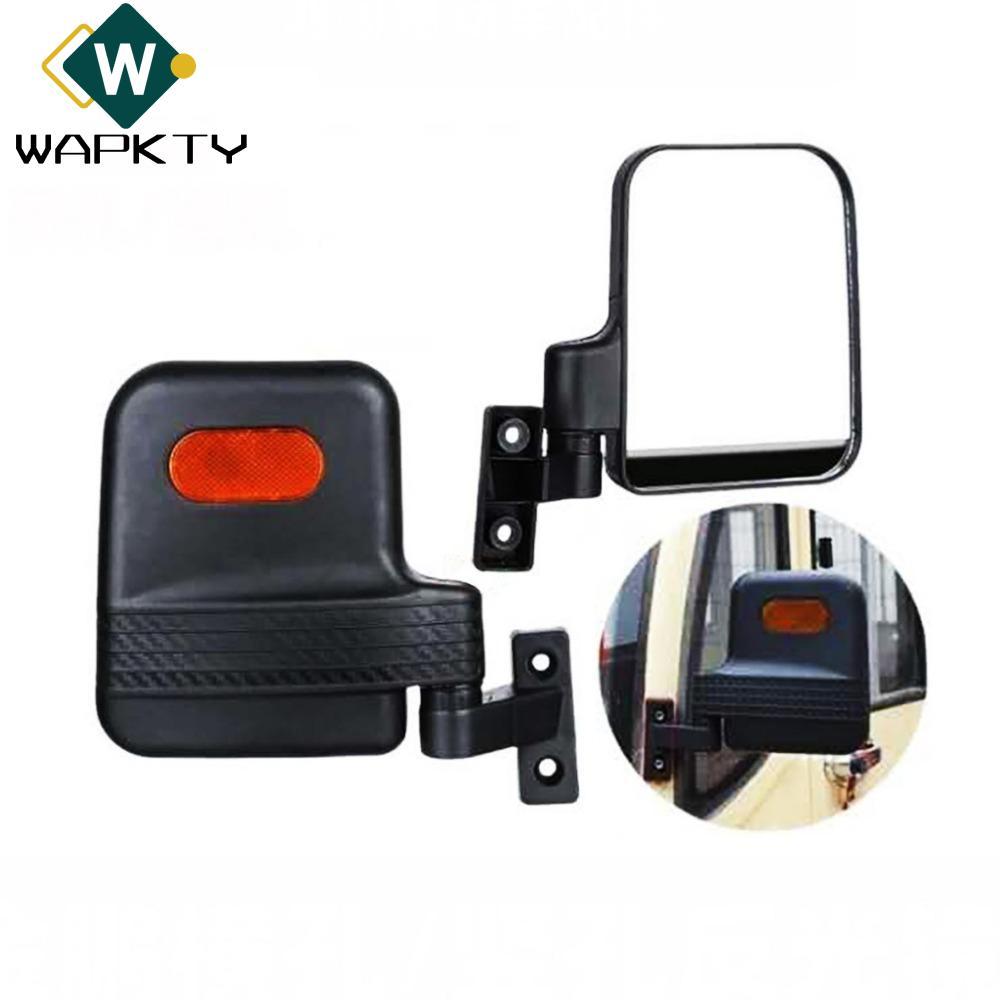 WAPKTY 2 chiếc Gương chiếu hậu ba bánh, Gương ba bánh điện đóng trái & phải, 360° Gương chiếu hậu Ebike độ phân giải cao xoay