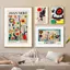 Joan Miro Abstract Art Canvas Painting Vintage Retro Style Art Home Wall Decor Canvas Poster