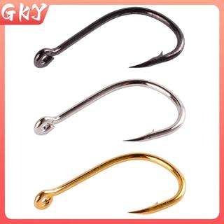 GKY - Bộ 100 Móc Câu Thép Carbon, Phù Hợp Cho Việc Câu Jip Và Cá Chép, Phụ Kiện Đi Biển