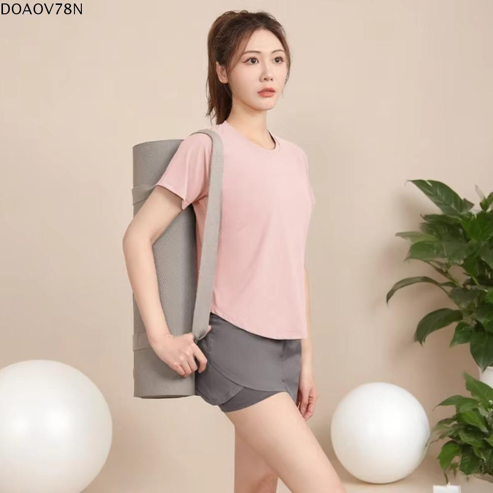 Giày chạy bộ chuyên nghiệp & Áo tập thể dục thoáng khí ngắn tay - Chất liệu khô nhanh thoải mái cho quần áo tập yoga nhẹ nhàng