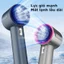 Quạt cầm tay mini pin 4000mAh màn hình LED 100 cấp độ tốc độ yên tĩnh kết nối Type-C dễ mang theo