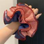 Chấm Bi Đỏ Scrunchy Buộc Tóc Hàn Quốc Lười Cao Cấp Đầu Bóng Tính Khí Tóc Đầu Dây Phụ Kiện Tóc
