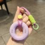 THEGIRL8B Grip Strength Trainer, Silicone Double Power Grip 10-60LB Hand Grip Móc khóa, Dụng cụ chỉnh ngón tay Sức mạnh cổ tay Huấn luyện sức mạnh di động Vòng ngón tay Tập thể dục ngón tay