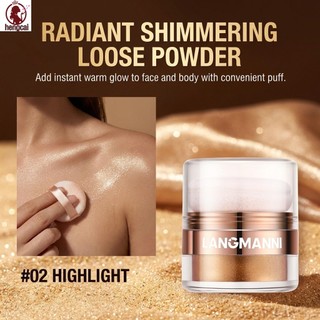 Phấn nền Highlight 4g Kiểm soát dầu nhẹ Phát sáng tự nhiên lâu trôi cho mọi loại da