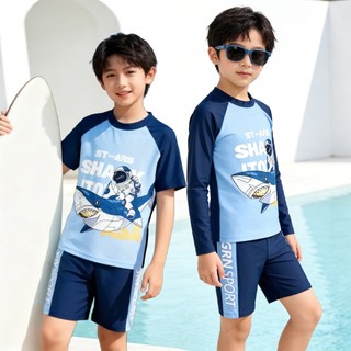 Bộ Đồ BơI Trẻ Em MùA Hè Tay DàI & NgắN ChốNg NắNg Polyester Khô Nhanh đồ đồ BơI Cho Em Bé GáI