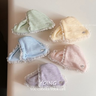 Kẹp vải cao cấp Hàn Quốc với ren tam giác, phù hợp làm đầy phần sau đầu tóc - Phụ kiện tóc thời trang