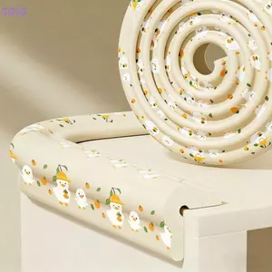 Dải bảo vệ cạnh bàn SAIA, Đệm chống va chạm an toàn cho bé 2m, Tấm bảo vệ góc tường họa tiết vịt mềm tự dính di động cho đầu giường cửa sổ