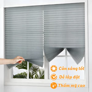 Rèm Dán Cửa Xếp Ly Vải Không Dệt Chống Thấm, Cản Sáng, Cách Nhiệt Tốt Dùng Cho Gia Đình, Văn Phòng