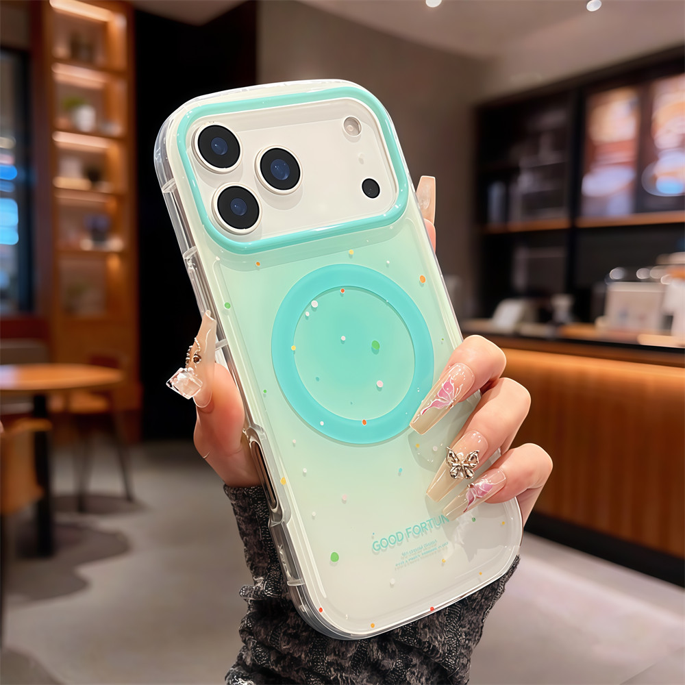 Ốp điện thoại từ tính màu mực chất lượng cao cho iPhone 17 Pro Max 16 13 14 15 pro max Bảo vệ ống kính chống rơi Vỏ cứng bảo vệ điện thoại