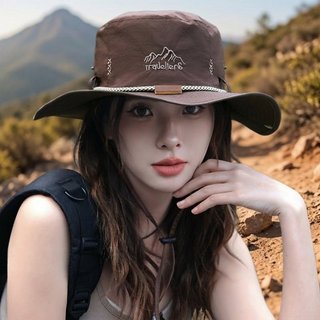 Vành Mũ Rộng Chống Tia UV từ Cotton, Thoáng Khí cho Hoạt Động Ngoài Trời - Unisex