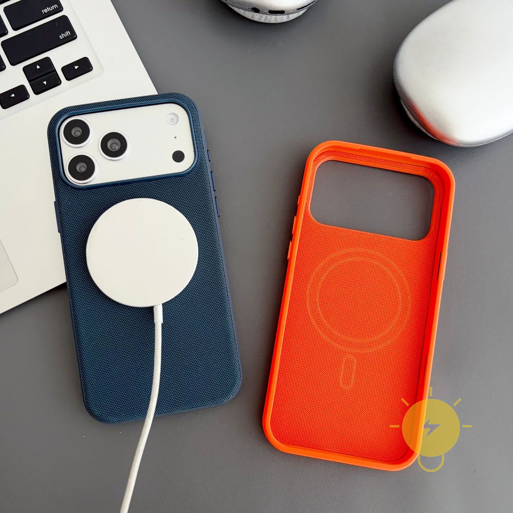 Phone Case For iPhone 17 Pro Max 16 15 14 13 TPU Magnetic Fabric Aesthetic Korean Cute