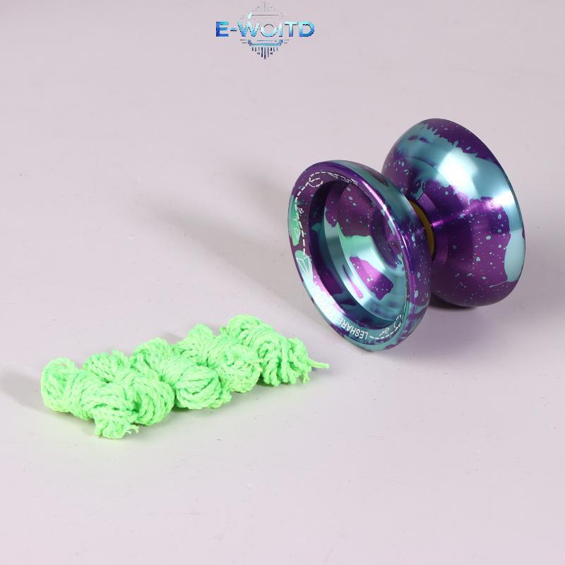 E-WOITD Trẻ Em Người Mới Bắt Đầu Hợp Kim Chuyên Nghiệp Yoyo Ballpetitive Yoyoball Người Lớn Trẻ Em Yoyoyoball Với 5 Dây E-WOITD