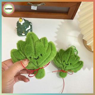 Mặt dây chuyền sang trọng lá bưởi xanh hoạt hình SAFENH - Luy Charm cho gia đình, ô tô, Bapa VN
