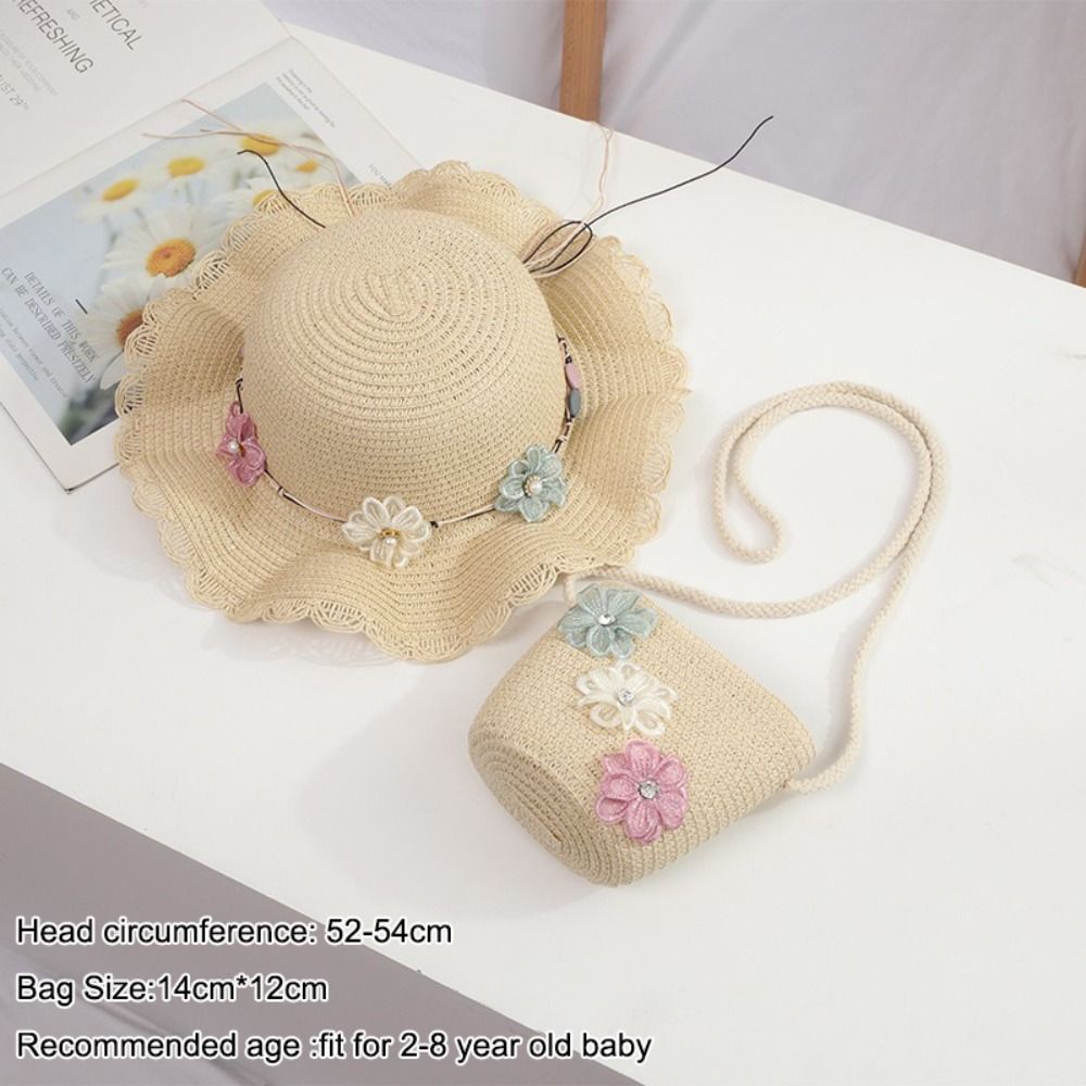 Mũ chống nắng trẻ em FEDAOG, Nhiều màu Mũ chống nắng cho bé gái 2-8 tuổi, Mũ chống nắng thời trang dễ thương cho trẻ em đi biển