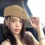 CATMALLER88 Mũ nồi móc kiểu Pháp, Mũ nồi ống hút mùa hè thủ công mỏng, Boho Rỗng Thiết kế phẳng thoáng khí Đi biển Mũ nồi dệt mùa xuân hè