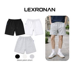 Quần Đùi Trơn May Ly Nam Form Ngắn Trên Gối LEXRONAN – Co Giãn, Mặc Mát, Gọn Dáng #QD05